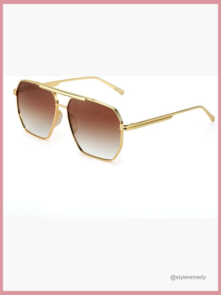 Square Aviator Sunglasses Polarized Uv400 Tangle Free Driving